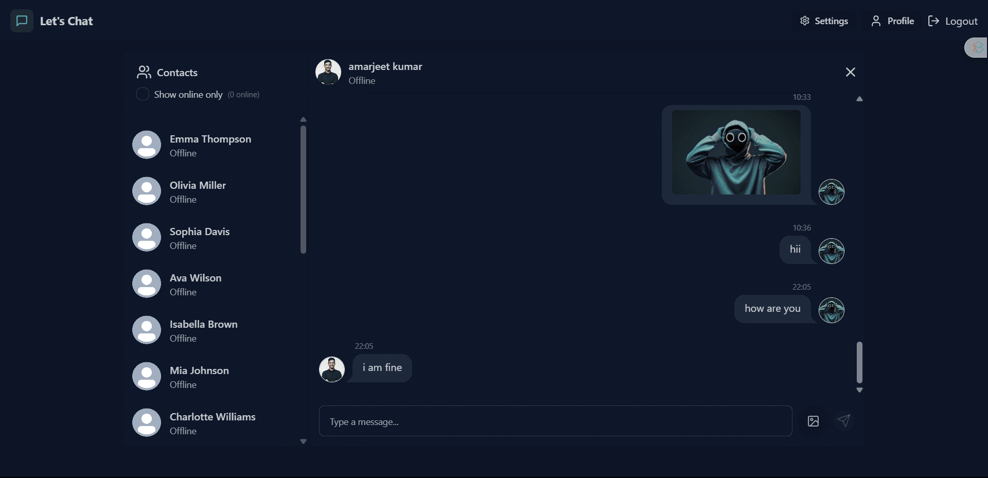Real Time Chat App