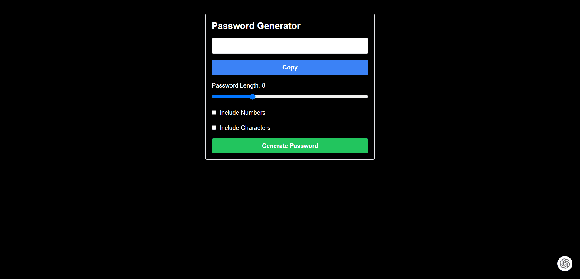 Amazing Password Generator 